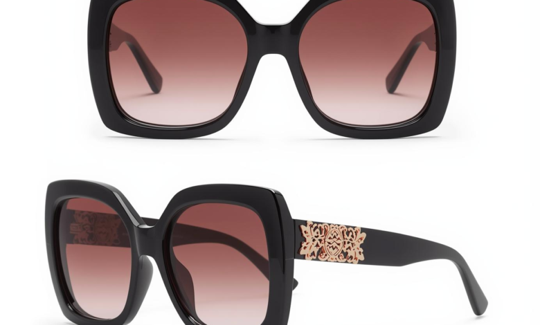 Alexander McQueen oversized women's sunglasses